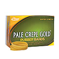 Alliance Rubber Pale Crepe Gold® Rubber Bands, #32, 3" x 1/8", 1 Lb, Box Of 1,100 1 thumbnail image