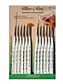 Silver Brush Ultra Mini Series Paint Brush Set, Precision Detail Painting Set, Assorted Sizes, Assorted Bristles, Synthetic, Pearl White, Set Of 12 1 thumbnail image