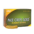 Alliance Rubber Pale Crepe Gold® Rubber Bands, #33, 3 1/2" x 1/8", 1 Lb, Box Of 970