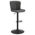 Office Star Kirkdale Adjustable Counter Height Stools, Charcoal, Set Of 2 Stools 1 thumbnail image