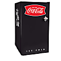 Coca-Cola 3.2 Cu Ft Refrigerator With Freezer, Black