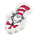 Amscan Dr. Seuss Cat In The Hat Eraser Favors, 1-1/4" x 1-1/4" x 1/4", White, 12 Erasers Per Pack, Set Of 4 Packs
