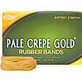 Alliance Rubber Pale Crepe Gold® Rubber Bands, #64, 3 1/2" x 1/4", 1 Lb, Box Of 490 1 thumbnail image