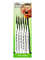 Silver Brush Ultra Mini Series Paint Brush Set, Nail Art Set, Assorted Sizes, Assorted Bristles, Syntheitc, Pearl White, Set Of 6 1 thumbnail image