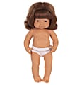 Miniland Educational Anatomically Correct 15" Baby Doll, Caucasian Girl, Red Hair