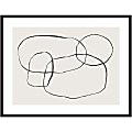 Amanti Art Modern Circles by Teju Reval Wood Framed Wall Art Print, 40”W x 31”H, Black 1 thumbnail image