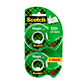 Scotch® Magic™ Tape, Invisible, 2 Tape Rolls with Dispensers, 3/4 in x 600 in, Home Office Supplies and School Supplies for College and Classrooms 1 thumbnail image