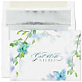Custom Get Well Greeting Cards With Blank Foil-Lined Envelopes, 7-7/8" x 5-5/8", Watercolor Well Wishes, Box Of 25 Cards 1 thumbnail image