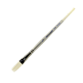 Silver Brush Silverwhite Series Short-Handle Paint Brush, 1/2", Bright Bristle, Synthetic Taklon Filament, Multicolor