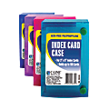 C-Line® Index Card Cases, 100-Card Capacity, 3" x 5", Assorted Colors, Pack Of 24