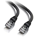C2G 14ft Cat6 Ethernet Cable - Snagless Unshielded (UTP) - Black - Category 6 for Network Device - RJ-45 Male - RJ-45 Male - 14ft - Black 1 thumbnail image