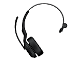 Jabra Evolve2 55 UC Mono - Headset - on-ear - Bluetooth - wireless - active noise canceling - USB-C via Bluetooth adapter - black - Optimized for UC