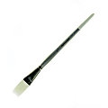 Silver Brush Silverwhite Series Short-Handle Paint Brush, 3/4", Bright Bristle, Synthetic Taklon Filament, Multicolor