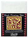 Black Ink Thai Mulberry Block Printing Paper, 9" x 12", White, Bleached, Pack Of 25 Sheets