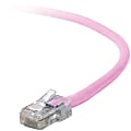 Belkin Cat. 5E UTP Patch Cable - RJ-45 Male - RJ-45 Male - 10ft - Pink
