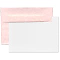 JAM Paper® Stationery Set, 5 1/4" x 7 1/4", 30% Recycled, Set Of 25 White Cards And 25 Pink Envelopes 1 thumbnail image