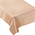 Amscan Metallic Fabric Table Cover, 60" x 84", Rose Gold