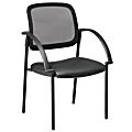 Office Star™ Work Smart™ Screen Back/ Seat Guest Chair With Arms, Black