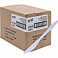 Genuine Joe Individually Wrapped Knife - 1 Piece(s) - 1000/Carton - Knife - 1 x Knife - Disposable - White