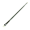 Silver Brush Silverwhite Series Long-Handle Paint Brush, Size 3/4", Angular Bristle, Synthetic, Silver/White 1 thumbnail image