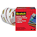Scotch Book Tape, 3 in x 540 in, 1 Tape Roll, Clear, Home Office and School Supplies 1 thumbnail image