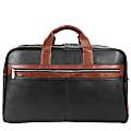 McKleinUSA Wellington Leather Laptop & Tablet Carry-All Duffel Bag, 13"H x 9"W x 21"D, Black 1 thumbnail image