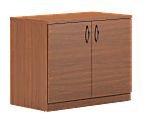 Mayline® Brighton Collection 1-Shelf Storage Cabinet, 29"H x 36"W, Cherry 1 thumbnail image