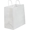 Partners Brand Paper Shopping Bags, 13"W x 7"D x 13"H, White, Case Of 250