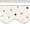 Teacher Created Resources Scalloped Border Trim, 2-3/16" x 35", Everyone is Welcome Dots, Pack Of 12 1 thumbnail image