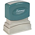 Xstamper® One-Color Title Stamp, Pre-Inked, "Completed", Blue