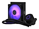 Cooler Master MasterLiquid ML120L V2 RGB Cooling Fan/Radiator/Water Block - 4.72" Maximum Fan Diameter - 463.8 gal/min Maximum Airflow - 27 dBA Noise - Liquid Cooler Cooler - Rifle Bearing 1 thumbnail image