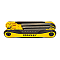Stanley® 8-Piece Folding Hex Key Set, 7 1/4"H x 2 1/2"W x 1 15/16"D, Black/Yellow