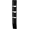 Lathem 25-Pocket Expandable Time Card Rack - 25 Pocket(s) - 27" Height x 3.9" Width x 2" Depth - Wall Mountable - Black - Plastic - 1Each