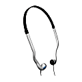 Maxell HB-202 Stereo Headphone - Stereo - Black, Silver - Mini-phone (3.5mm) - Wired - 20 Hz 20 kHz - Nickel Plated Connector - Over-the-head - Binaural - In-ear - 4 ft Cable 1 thumbnail image