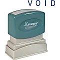 Xstamper® One-Color Title Stamp, Pre-Inked, "Void", Blue