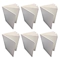 Ashley Blank Chunky Board Book, 6" x 8" Portrait, 6 Sheets Per Book, White, Pack of 6 1 thumbnail image