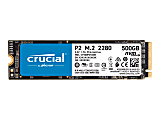 Crucial P2 - SSD - 500 GB - internal - M.2 2280 - PCIe 3.0 x4 (NVMe)
