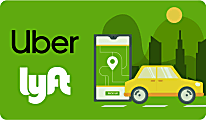 $25.00 Ride Choice Uber/Lyft Card