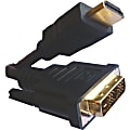 Professional Cable HDMI Male to DVI Male Single Link - 2 Meters (6.6 Feet) - 6.56 ft DVI/HDMI Video Cable for Video Device - First End: 1 x HDMI Digital Audio/Video - Male - Second End: 1 x DVI (Dual-Link) Digital Video - Male - Black