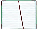National® Sewn Canvas Account Book, 12 1/2" x 7 5/8", 50% Recycled, Green, 37 Lines Per Page, Book Of 300 Pages 1 thumbnail image