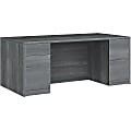 HON® 10500 Series 72"W 5-Drawer Left-Pedestal Desk, Sterling Ash