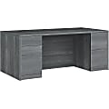 HON® 10500 72"W 5-Drawer Left-Pedestal Computer Desk, Sterling Ash 1 thumbnail image