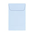 LUX Coin Envelopes, #1, Gummed Seal, Baby Blue, Pack Of 500