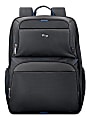 Solo® Backpack With 17.3" Laptop Pocket, Black/Blue