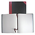 National® Brand Hardbound Columnar Record Book, 12 1/4" x 10 1/8", 50% Recycled, Black, 45 Lines Per Page, Book Of 300 Pages