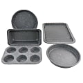 Oster 6-Piece Carbon Steel Non-Stick Bakeware Set, Graystone