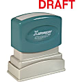 Xstamper® One-Color Title Stamp, Pre-Inked, "Draft", Red 1 thumbnail image