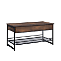 Sauder® Briarbrook Metal Lift-Top Coffee Table/Computer Desk, 19-3/4"H x 40"W x 19-1/2"D, Barrel Oak/Black