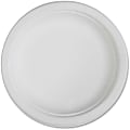 Genuine Joe Disposable Plates, 6" Diameter, White, Pack Of 50