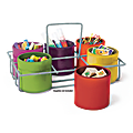 Essential Learning Products Sensational Classroom 6-Cup Caddy, 10-1/2"H x 7-1/2"W x 3"D, Multicolor